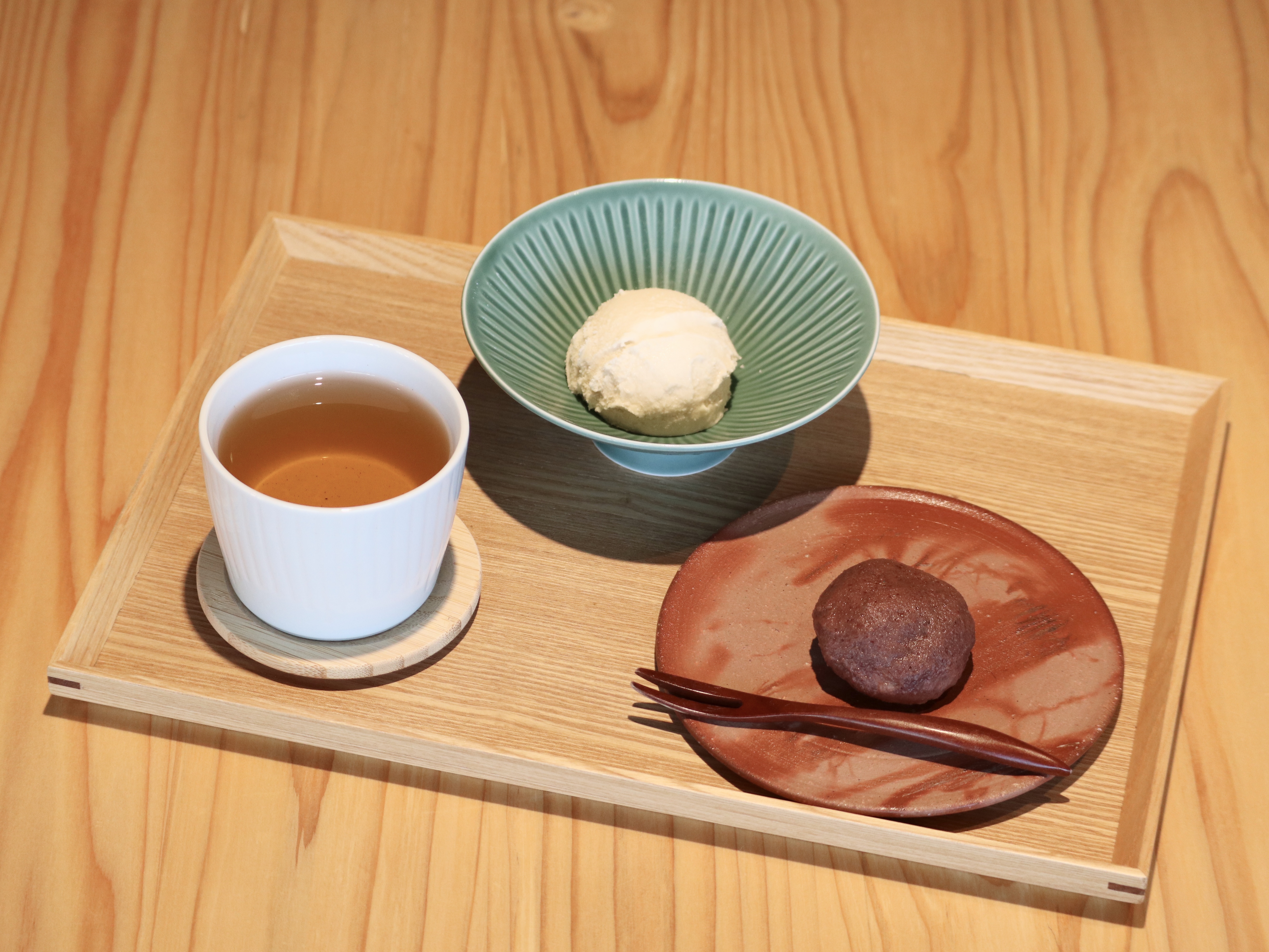 和みのおはぎセット（宇治ほうじ茶）